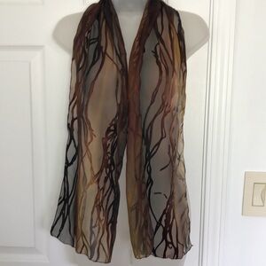 Hand painted in USA 100% Silk. Unique. Artsy. Elegant